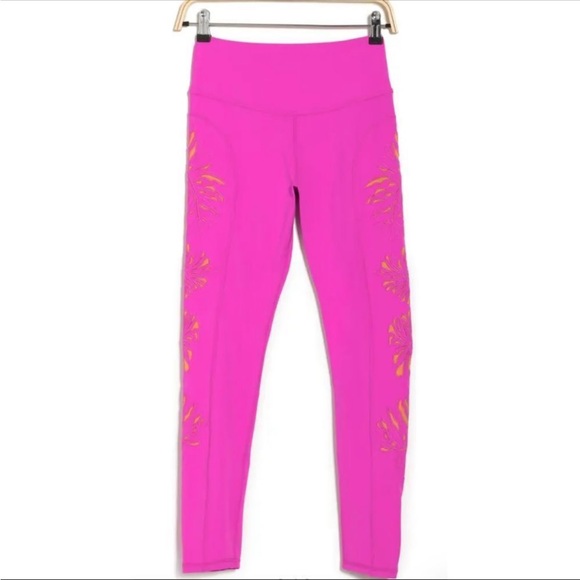 FREE PEOPLE FP MOVEMENT Palm Springs High Waist tropical bloom Leggings Medium - Picture 2 of 9